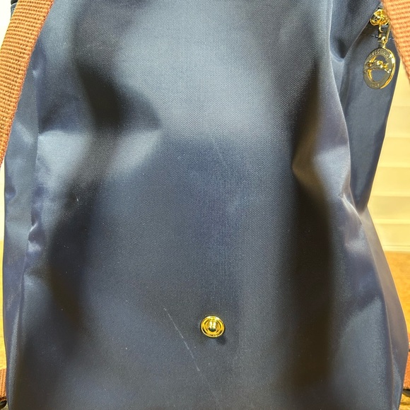Longchamp Navy and Brown Backpack - Picture 6 of 15